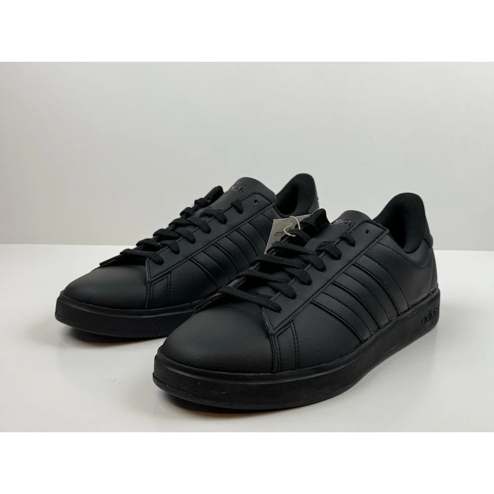 Adidas Grand Court 2.0 Sneakers Sportswear Men's Size 9 Black/Black‎ GW9198